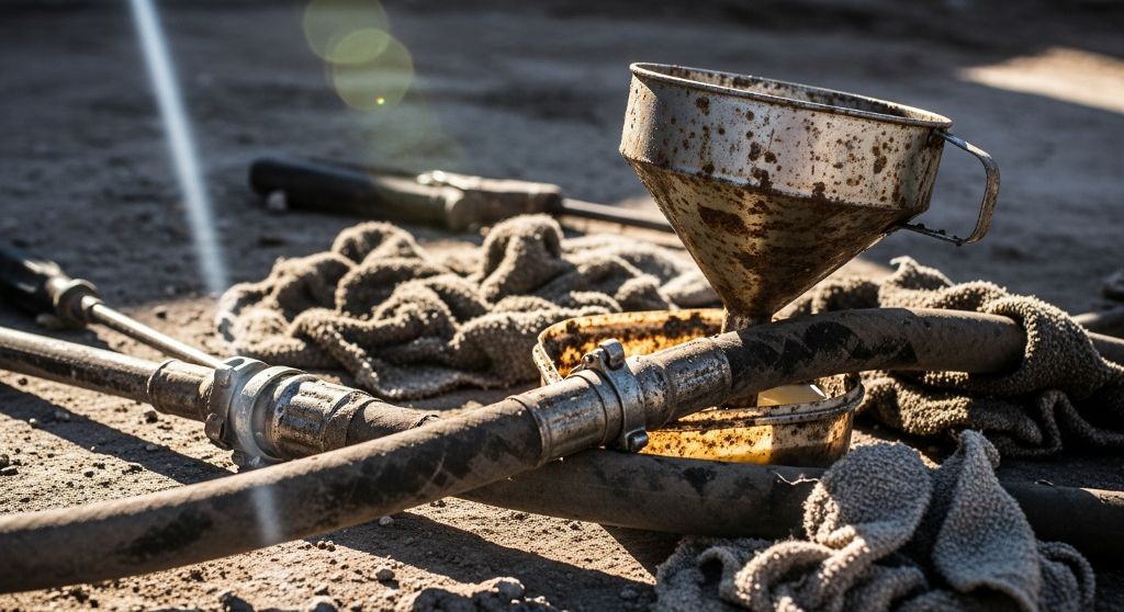 Limpieza de sistema de combustible tras repostaje erróneo en Rascafría